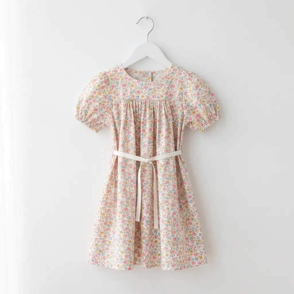 Dress Casual Katun Motif Bunga