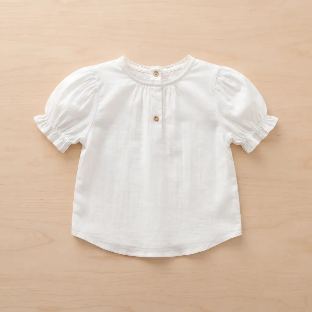 Blus Anak Perempuan Lengan Balon